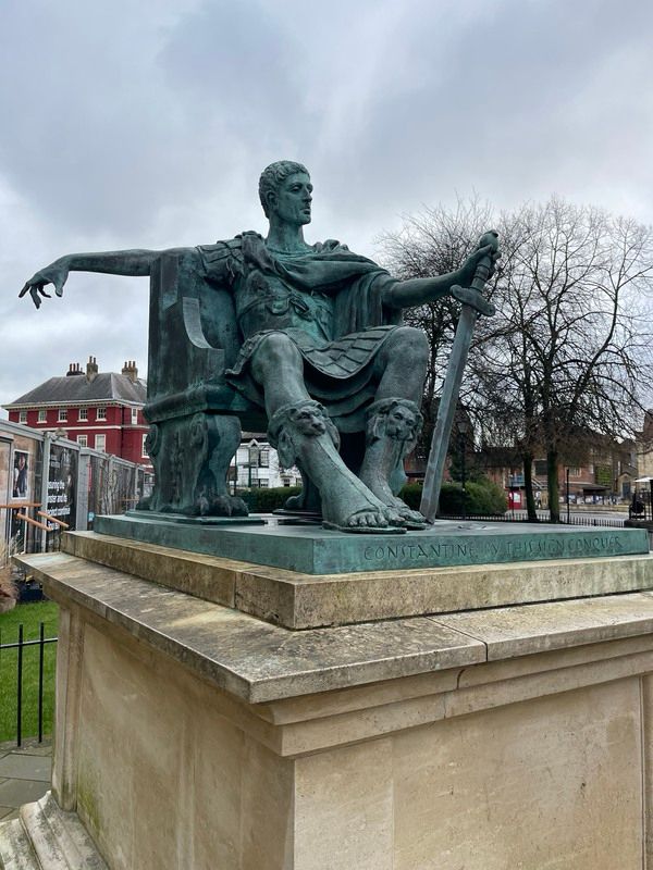 Statue of Constantine the Great outside York Minster