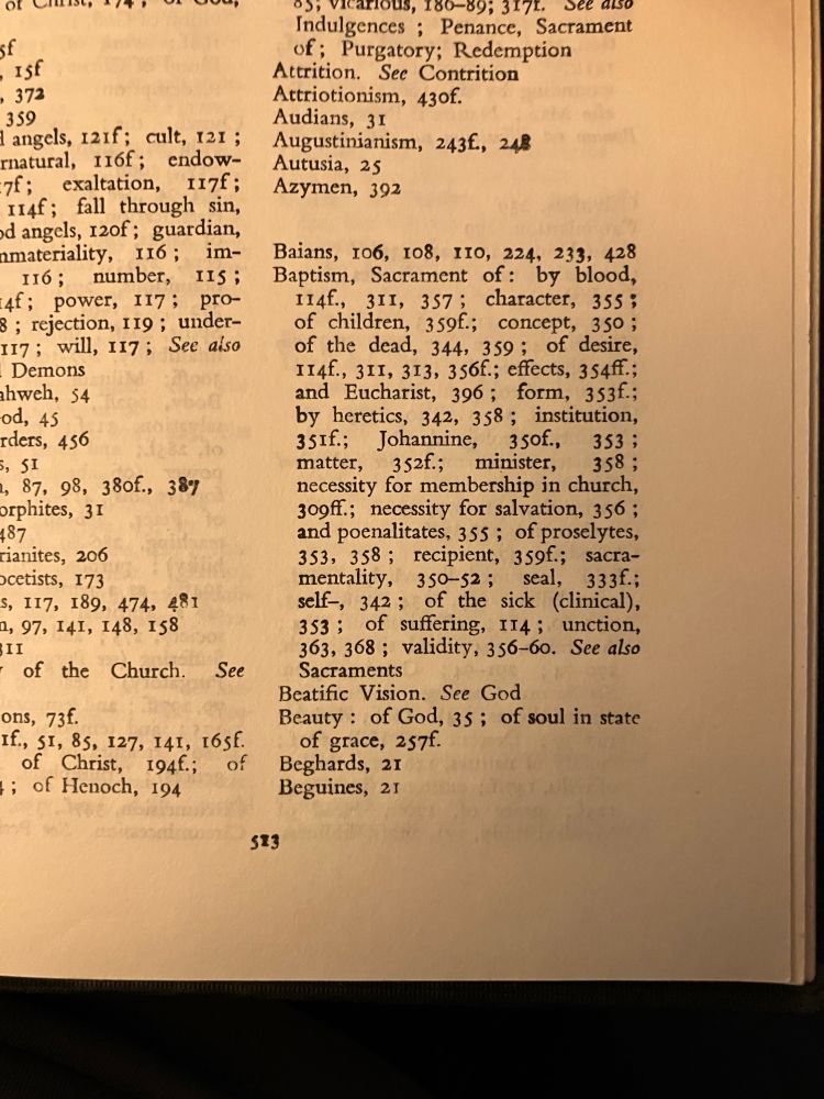 Beatific Vision. See God

Index entry in Ludwig Ott’s Fundamentals of Catholic Dogma