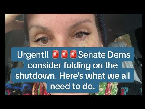Urgent: Senate Dems consider folding on Gov't Shutdown. Here's what you need to do. 