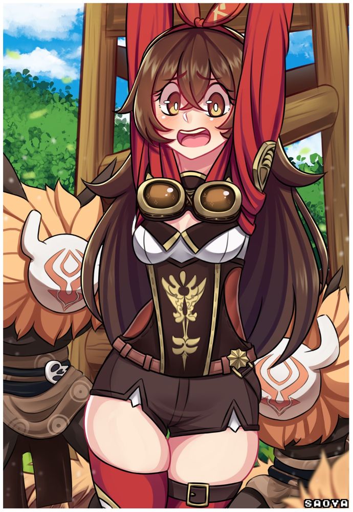 Amber Genshin Impact Saova Nsfw 