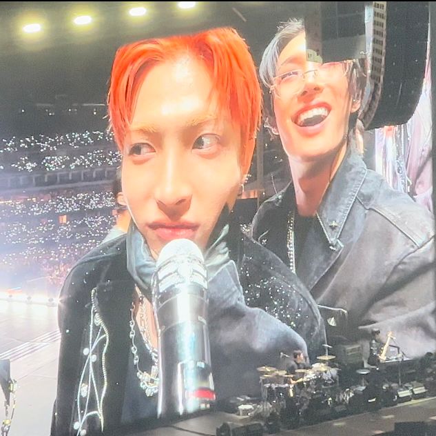 ateez hongjoong + mingi at in your fantasy arlington 