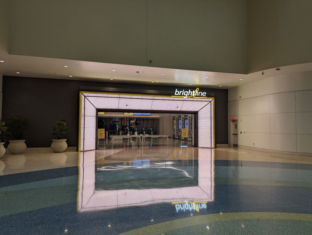 Brightline entrance at MCO.