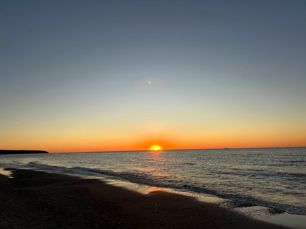 Sonnenuntergang über dem Meer
