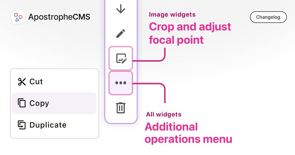 Overview of UI updates in ApostropheCMS 4.17.0
