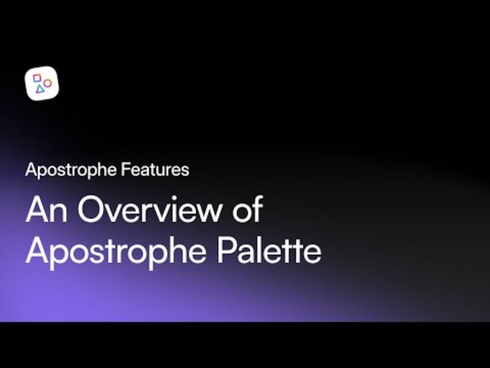 An Overview of Apostrophe Palette