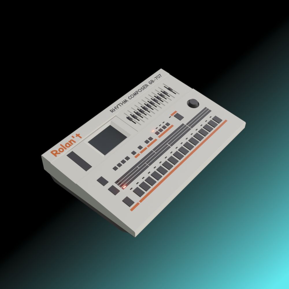 Biblically accurate 3D render of a "Rolan't GB-707"