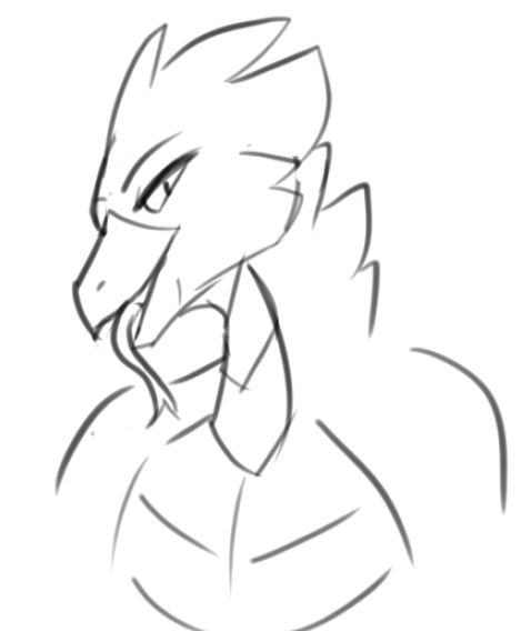 Sketch of Carbon looking flirty!