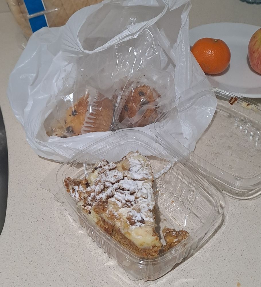 The baked goods mentioned.