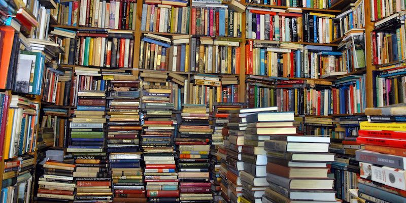A bunch of books.