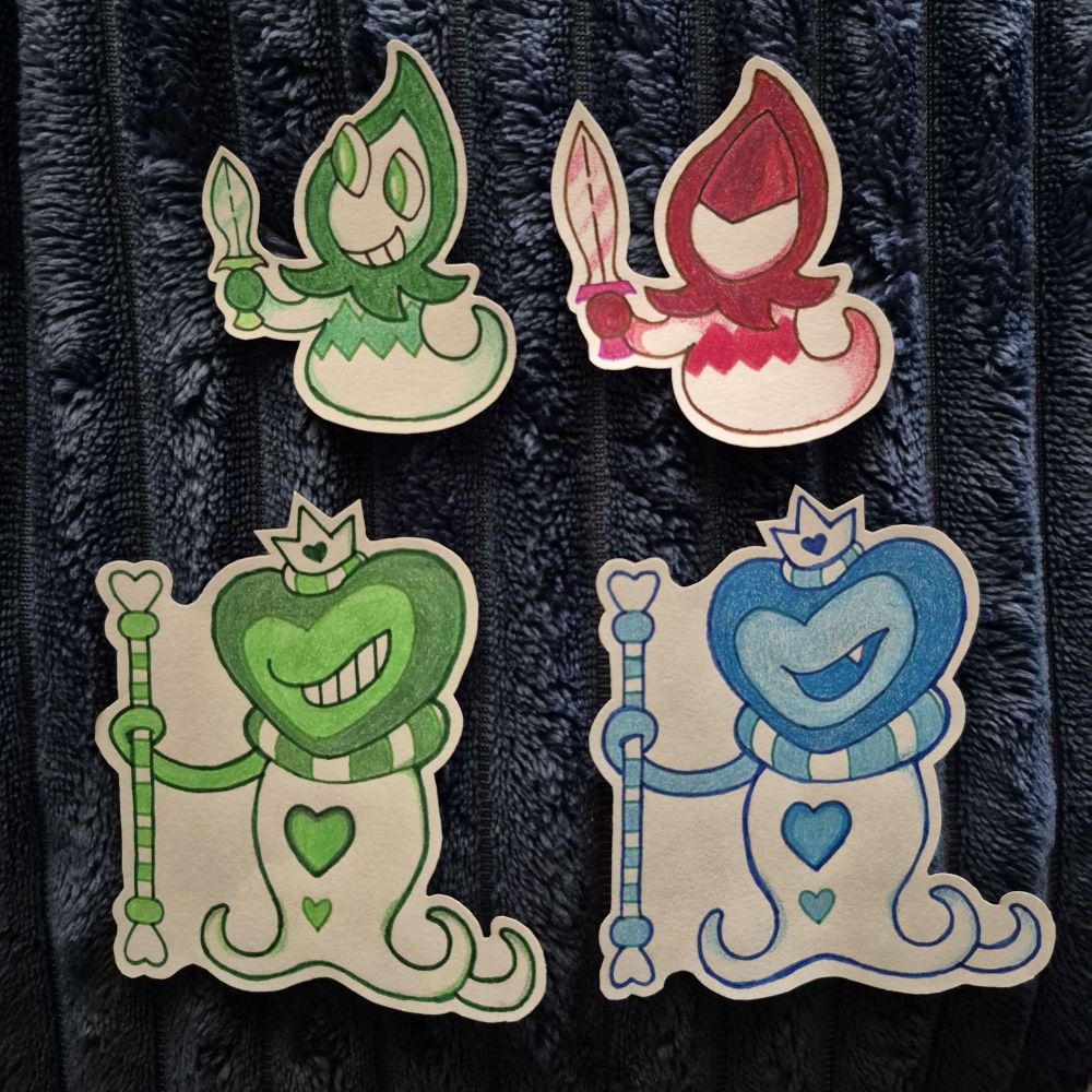 From left to right
Rudinn, Rudinn Ranger, Hathy, Head Hathy 