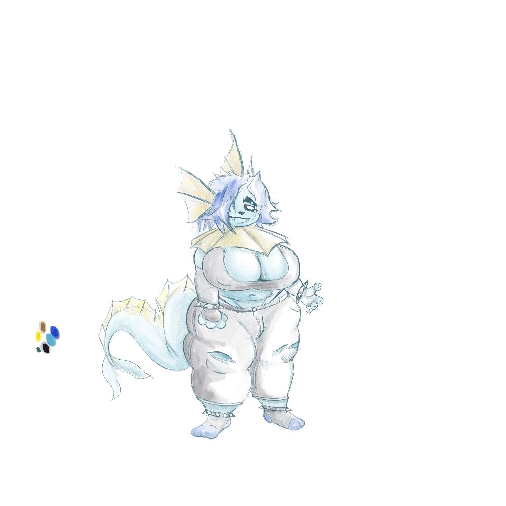A bustyboy Vaporeon just chillin'