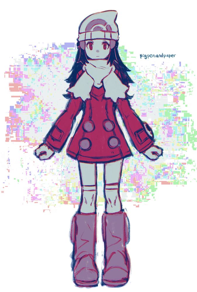 The girl MC from Pokemon Platinum (AKA Dawn/Hikari)