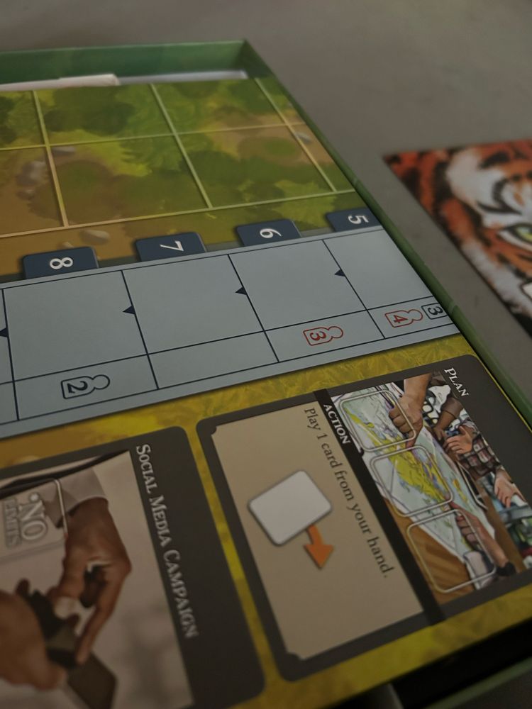 With the game board placed on top, there is still enough room for the lid to be flush.