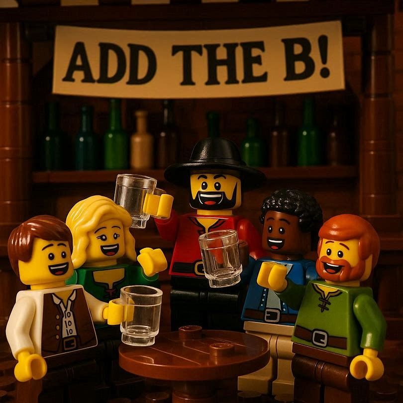 Photo of an "Add the B" party in Bricklyn, Vermont