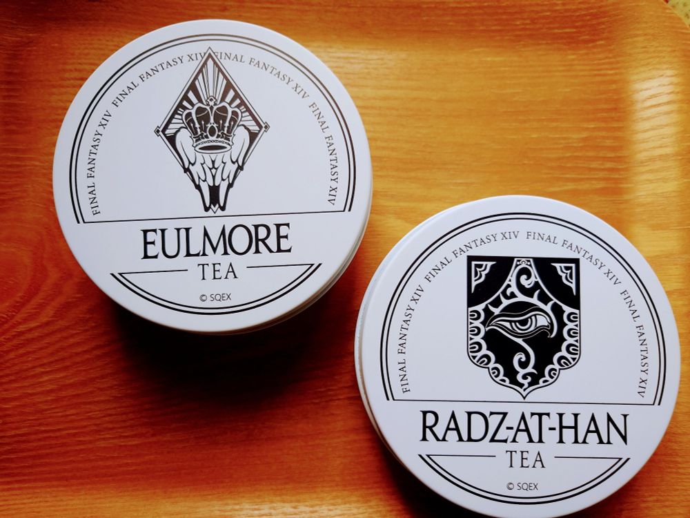 ファイナルファンタジーXIV × 紅茶専門店TEAPOND
「ユールモア」と「ラザハン」の缶
