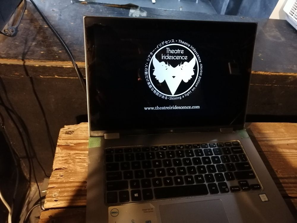 Theatre Iridescence's "Betrayal"
Photo of my laptop screen in the tech booth 