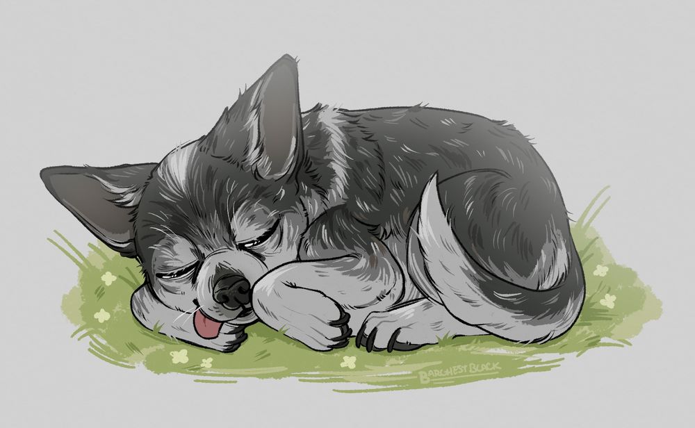 Drawing of Jenna Marbles's dog Mr. Marbles