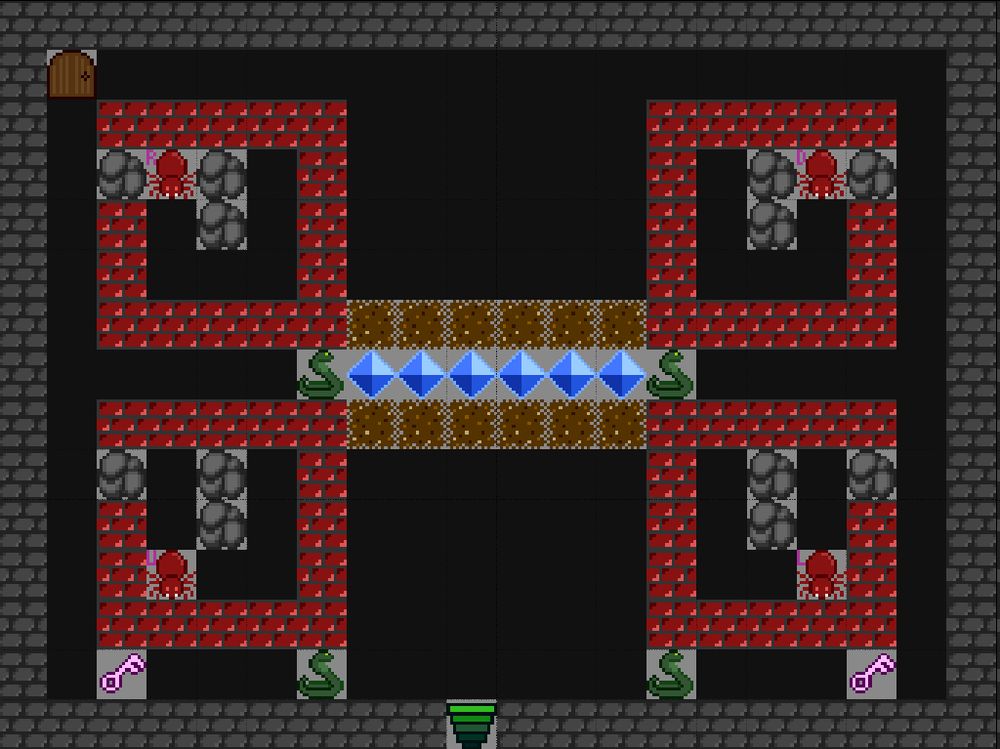 A level in Tomb of Anneis designed with Tiled.