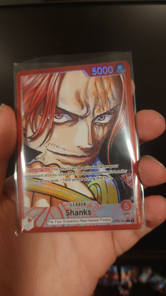 Alternate Art OP09-001 Shanks Leader card