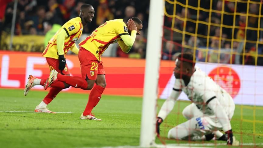 Wesley Saïd a marqué 2 fois avec Lens contre le Stade Rennais 