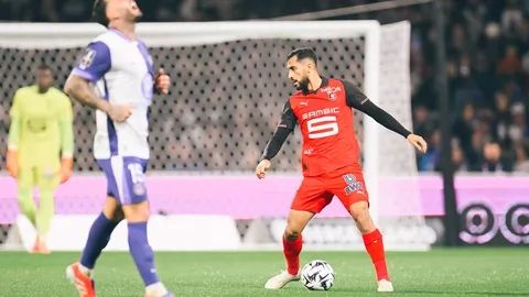 Al-Tamari buteur avec le Stade Rennais ce mercredi 