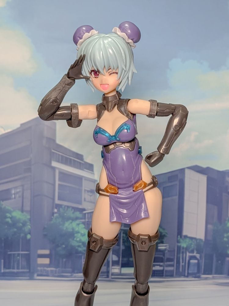 フレームアームズ・ガール フレズヴェルク（チーパオver）
進捗報告兼ねた仮組み。ここからがっつり塗装と色々盛りに入ります