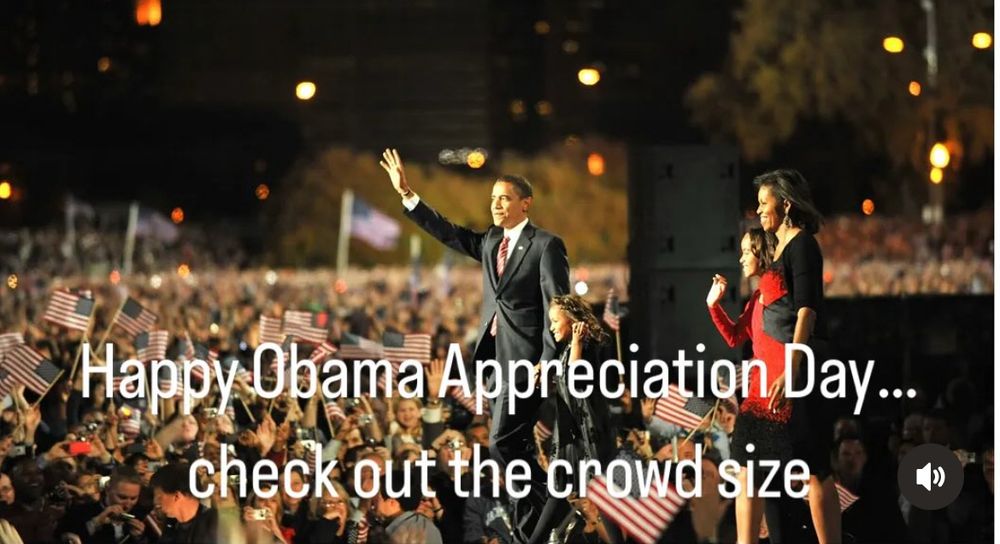 President Obama and family millennial park.  