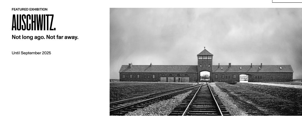 words for the exhibition at the ROM: Auschwitz.
Not long ago. Not far away. and a photo of the Auschwitz train gate