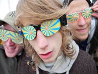Three people enjoying wearing and using Brain Machines