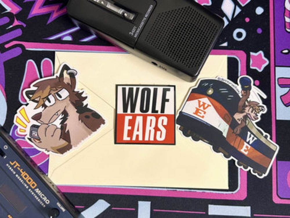 wolfears sticker pack from Midnight Wolf Records