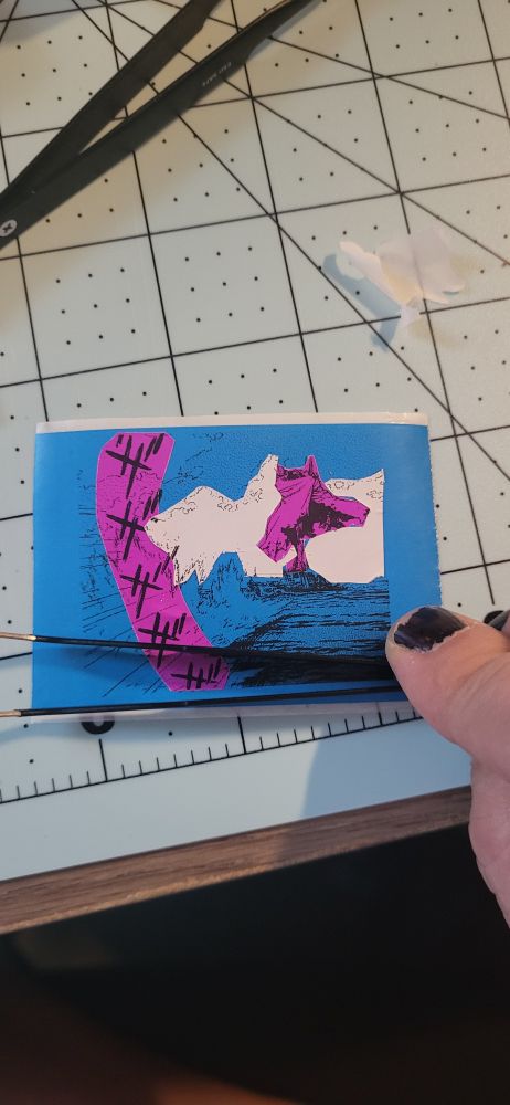 Eva thermal print now in blue pink and white