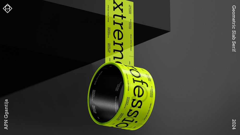 A roll of duct tape showcasing APN Ggantija