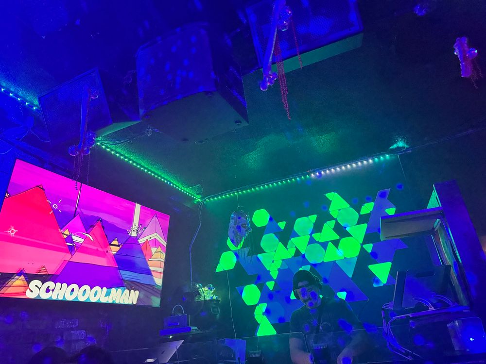 Me DJing at a bar in Chicago. 