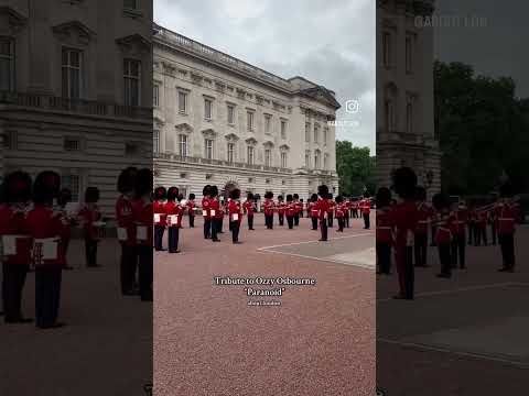 Guards play “Paranoid” in honor of Ozzy Osborne