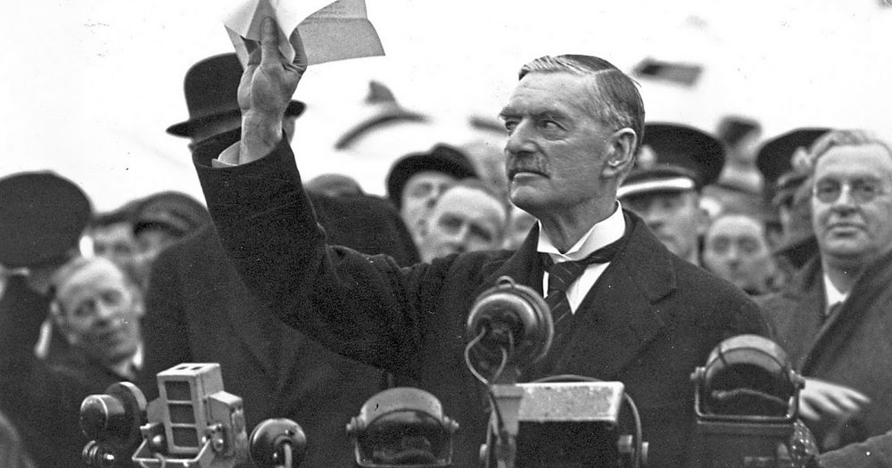 Neville Chamberlain declares 