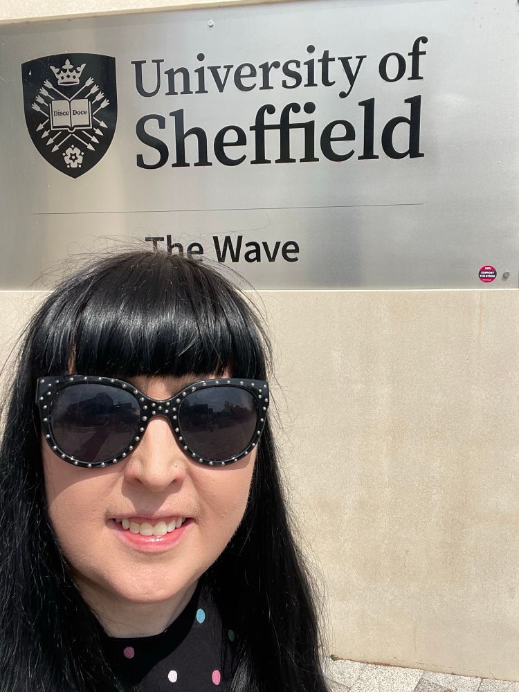 Me outside the wave at the uni of Sheffield 