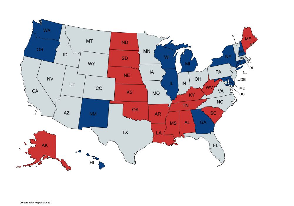 A map of the US with the states the republican senators are from marked in red and states the democratic senators are from marked in blue:
Senator Susan Collins (Republican - Maine)
Senator Mitch McConnell(Republican - Kentucky)
Senator Lisa Murkowski(Republican - Alaska)
Senator Lindsey Graham(Republican - South Carolina)
Senator Jerry Moran(Republican - Kansas)
Senator John Hoeven(Republican - North Dakota)
Senator John Boozman(Republican - Arkansas)
Senator Shelley Moore Capito(Republican - West Virginia)
Senator John Kennedy(Republican - Louisiana)
Senator Cindy Hyde-Smith(Republican - Mississippi)
Senator Bill Hagerty(Republican - Tennessee)
Senator Katie Britt(Republican - Alabama)
Senator Markwayne Mullin(Republican - Oklahoma)
Senator Deb Fischer(Republican - Nebraska)
Senator Mike Rounds(Republican - South Dakota)
Patty Murray(Democrat - Washington)
Richard Durbin(Democrat - Illinois)
Jack Reed(Democrat - Rhode Island)
Jeanne Shaheen(Democrat - New Hampshire)
Jeff Merkley(Democrat - Oregon)
Christopher Coons(Democrat - Delaware)
Brian Schatz(Democrat - Hawaii)
Tammy Baldwin(Democrat - Wisconsin)
Chris Murphy(Democrat - Connecticut)
Chris Van Hollen(Democrat - Maryland)
Martin Heinrich(Democrat - New Mexico)
Gary Peters(Democrat - Michigan)
Kirsten Gillibrand(Democrat - New York)
Jon Ossoff(Democrat - Georgia)