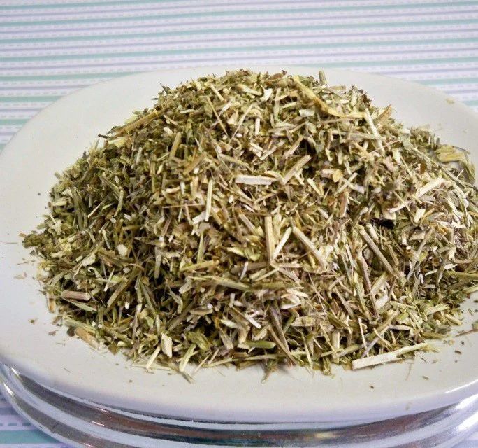Pictured in the four photos are vervain. Two are live vervain plants & two are the dried & finely chopped herb. 