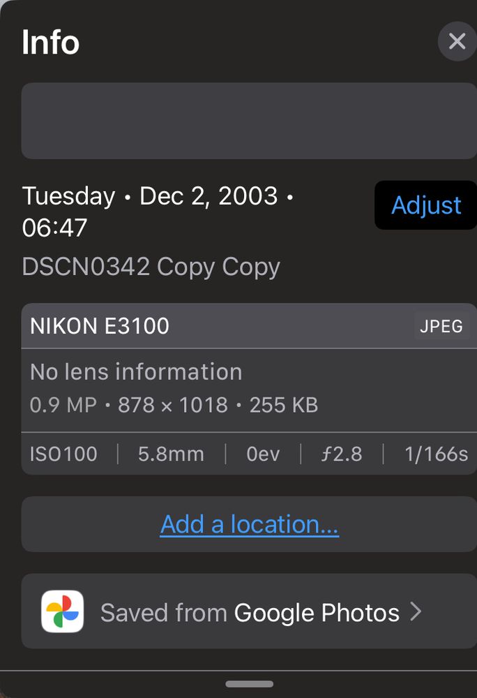 Some of you may not be aware that nearly all digital cameras record information about shutter speed and other data that comes in handy. The trick is finding it. Most Photo apps will save this information when you download load them from your camera.