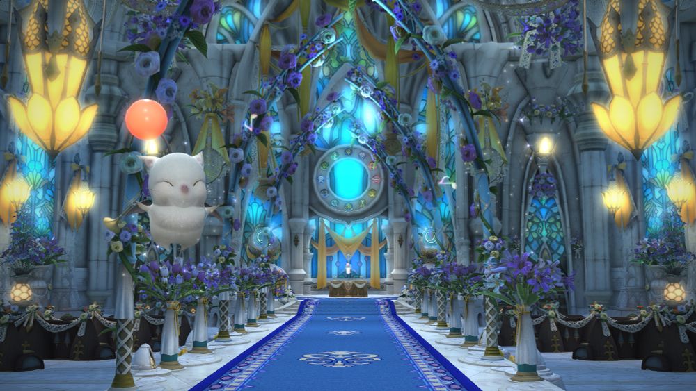 The color scheme that we went with in the Chapel.