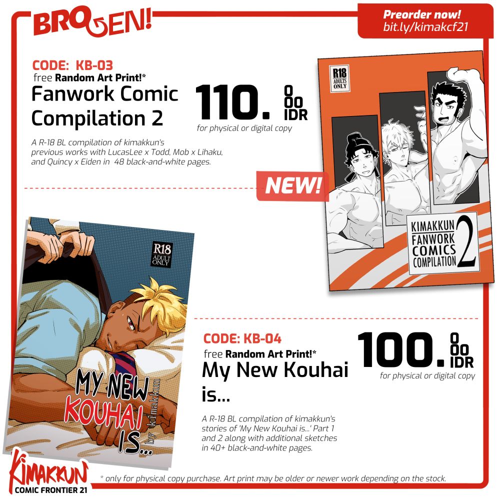 Self-published books/Doujinshi by kimakkun