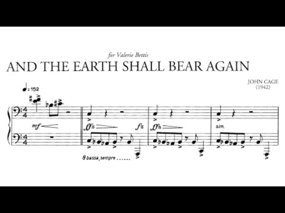 Cage, John (1942): And the Earth shall bear again..., for prepared piano - Steffen Schleiermacher