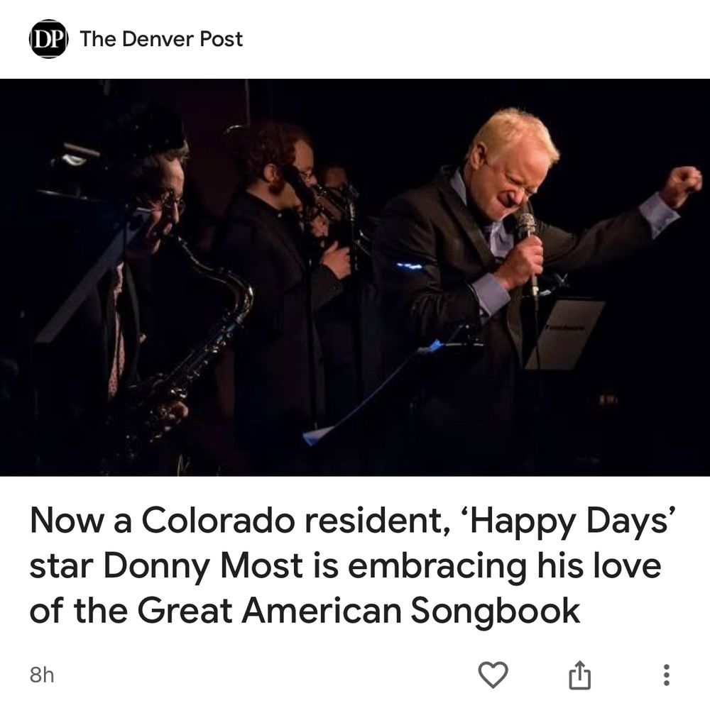 Donny Most is embracing his love of the Great American Songbook 