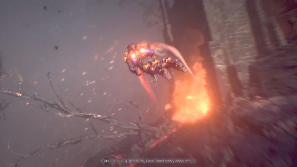 A shot of a freelancer flying in his Javelin. Taken from the game's prologue. 
