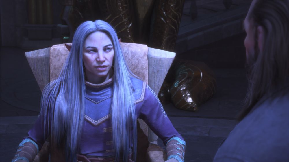 Rook and Varric are exchanging thoughts after the Veilguard held their meeting.