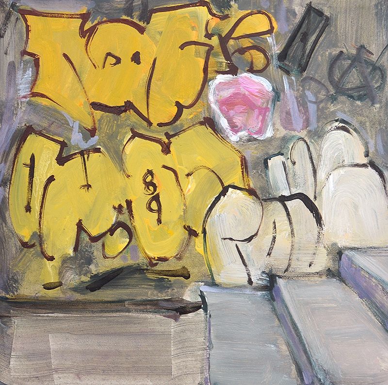 Painting of Graffiti in Venice