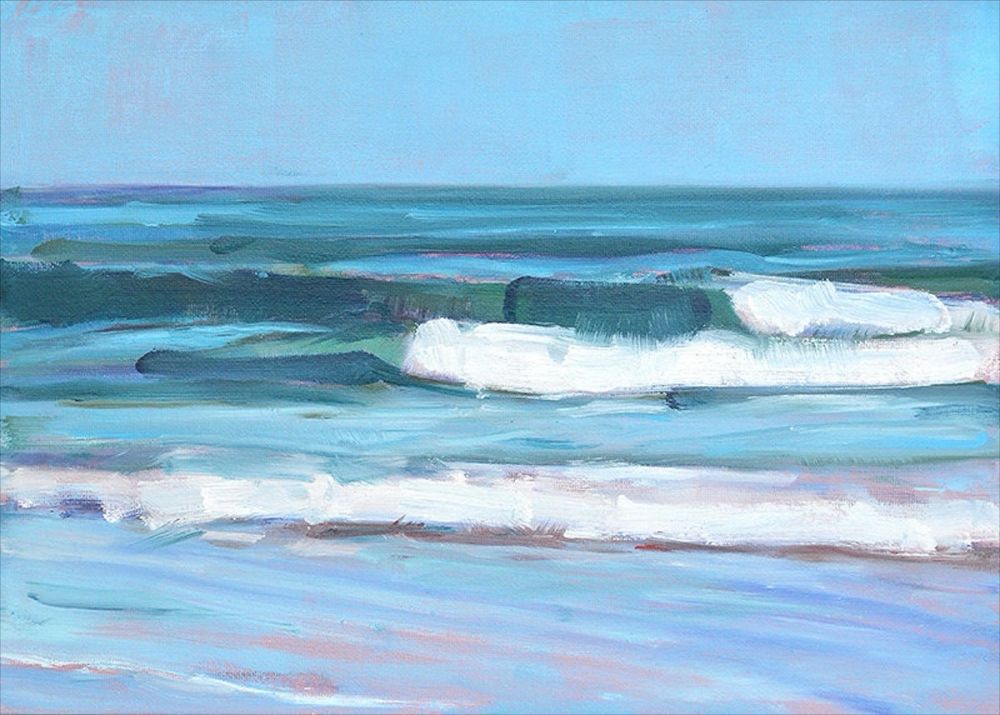 Painting of San Diego coast 