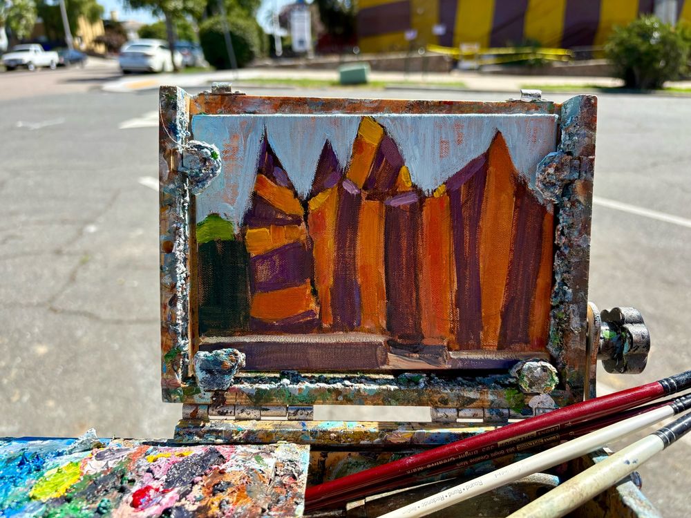 Painting of termite tent