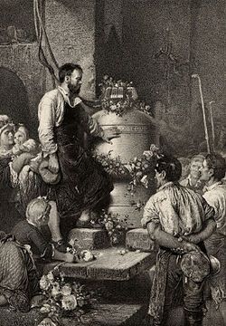 Afbeelding bij Das Lied von der Glocke, gedicht van Schiller