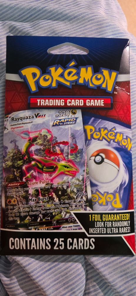 Pokemon card trading pack "1 foil guaranteed"